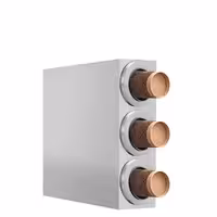 Cup Dispenser - Stainless Steel - with 3 dispensers