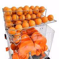 Commercial Electric Orange Juicer – with manual fruit feed and drain tap