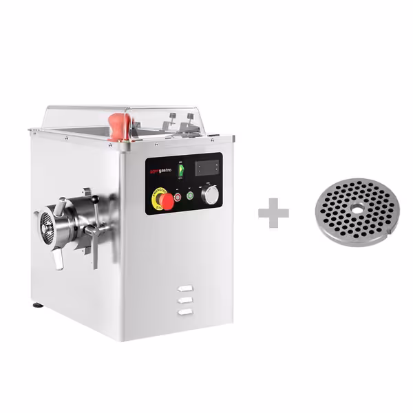 Električni stroj za mljevenje mesa – glava 22 - 250 kg/h - 1,5 kW - 230 V (monofazni) - s hlađenjem - ploča 4 mm - stolni