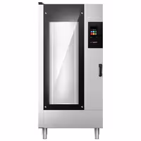 Commercial Electric Combi Oven - Touchscreen Controls - 20x GN 1/1 - incl. Automatic washing system, Core temperature probe & Trolley