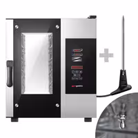Commercial Electric Combi Oven - Digital Controls - 5x GN 1/1 - Slimline - incl. Automatic washing system & Core temperature probe