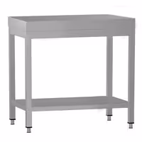طاولة عمل ستانلس ستيل ECO - 600x600mm - مع رف سفلي