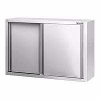 خزانة حائط ستانلس ستيل PREMIUM - 1200x400mm - مع باب انزلاقي - ارتفاع 800 mm