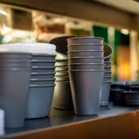 (24 pcs) Polycarbonate Cup (reusable) - 300ml - Grey
