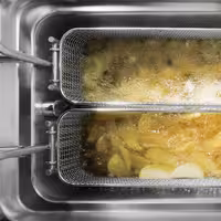 Elektro Fritteuse - 22 Liter - 22 kW - mit automatischer Korbanhebung & Ölfiltersystem