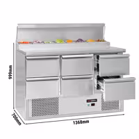 Pripremni rashladni pult Mini ECO - 1368x700 mm - 6 ladica - za 8x GN 1/6