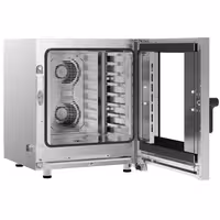 Commercial Electric Combi Oven - Touchscreen Controls - 7x GN 1/1 - 7" TFT touchscreen - incl. Automatic washing system & Core temperature probe