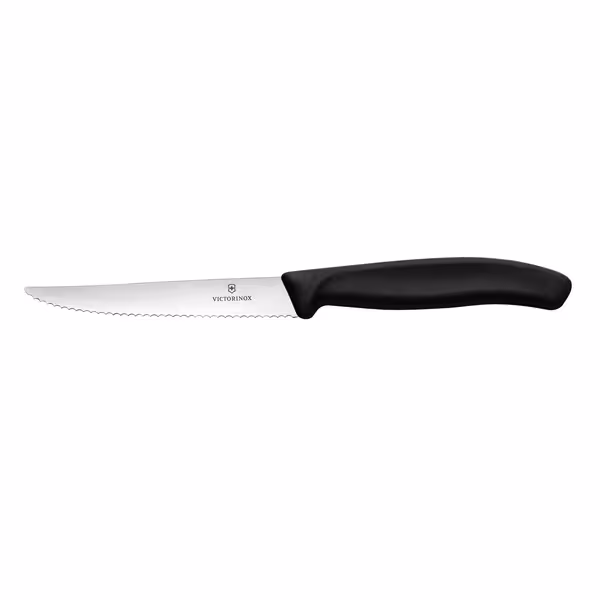 Cuțit de friptură VICTORINOX - ascuțit - Negru