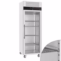 Szafa chłodnicza ECO – stal nierdzewna – GN 2/1 – 700 L – z 1 drzwiami szklanymi
