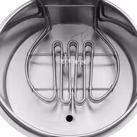 Električna friteza za ribu - 25 L - 14,0 kW - crna - stolna