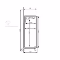 Armário frigorífico aço inoxidável PREMIUM PLUS - GN 1/1 - 325L - com 1 porta de vidro