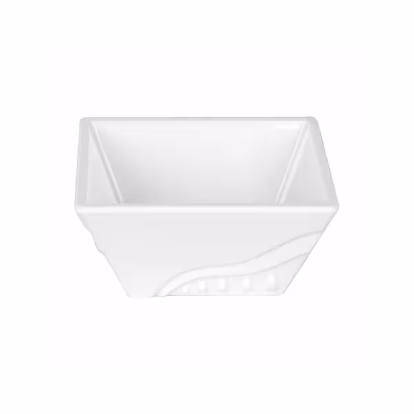 (10 pcs) Bowl - Melamine - square - 220x220mm - Depth: 100mm - White
