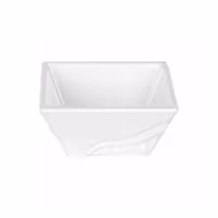 (10 pcs) Bowl - Melamine - square - 220x220mm - Depth: 100mm - White