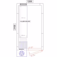 وحدة رفوف ألمنيوم - بداية - 1315x1800mm - عمق: 360 mm - 4 رفوف - الحمولة: 600 kg