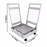Commercial Chocolate Guitar Cutter - Wire Spacing: 21 & 28mm - Double Cut - incl. 2 Cutting Frames