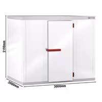 Cameră frigorifică de congelare - 3000x3000 mm - 15,29 m³
