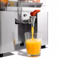 Automatski sokovnik za naranče - 200 W - s košara, 20 naranči/min & Ø 40–90 mm, perivi dijelovi, sigurnosni prekidač, max visina čaše n/d - Nehrđajući čelik (Stolna)