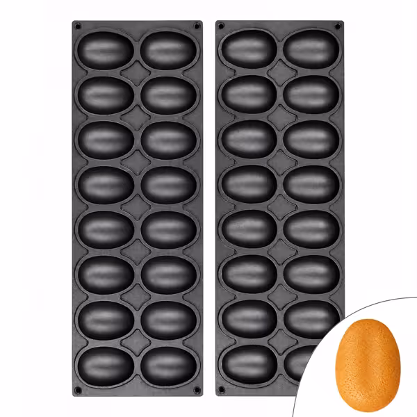 Tartelet Makinesi TMOPH İçin Plakalar - 16x Yumurta/Oval