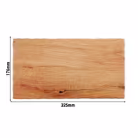 (6 pcs) GN 1/3 Gastronorm Tray - OAK LIGHT - Melamine - 325x176mm - Height: 15mm - Brown