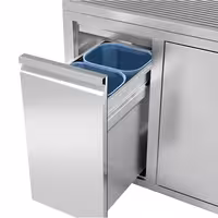 (2 pieces) Commercial plastic inner bins for waste bins - 10 litres