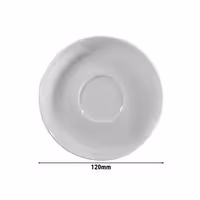 (12 adet) ENTITY - Espresso Fincan Tabağı - Ø120mm - Beyaz