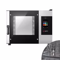 Commercial Electric Bakery Combi Oven - Touchscreen Controls - 4x EN 600x400 - incl. Automatic washing system, Core temperature probe, HACCP monitoring, USB