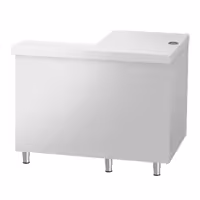 Mostrador de caja KOPENHAGEN - 1240mm - derecha - Acero inoxidable