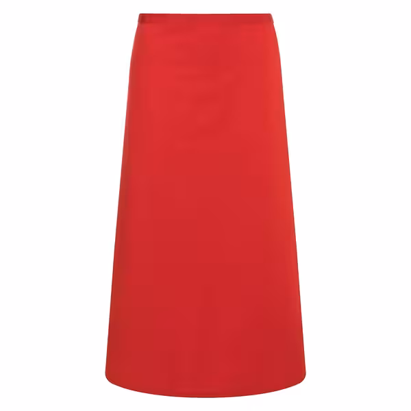 KARLOWSKY | Basic Bistro Waist Apron – Red - 100×75 cm - 65% Polyester / 35% Cotton
