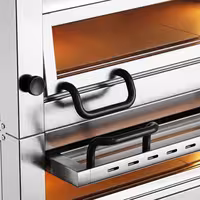 Electric Deck Pizza Oven Power - Triple Deck - Refractory Stone Deck - 9+9+9 x Ø 34cm (13.4") - Digital Controls - up to 450°C - incl. Hood & Base frame