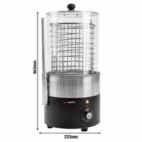 Grijač za hot dogove / kobasice – 355 W – 3 razine temperature