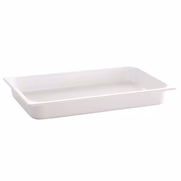 (6 pcs) Melamine Gastronorm Tray GN 1/1 - ECO - White - 10.6L - Depth: 100mm