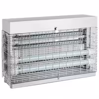 Lampa owadobójcza PREMIUM – stal nierdzewna – obszar działania: 150–300 m² – 4x 20 W – ze stopniem ochrony IP54