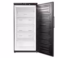 Szafa mroźnicza magazynowa ECO – 600 L – z 1 drzwiami – wewnętrzna strona drzwi z tworzywa sztucznego – czarna