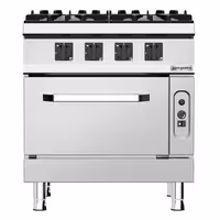 Plynový sporák - 32 kW - 4 hořáky - vč. plynové trouby statické - 6 kW