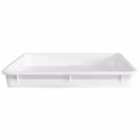 Kutija za tijesto za pizzu-set - 8 kutija i 1 poklopac - EN 600x400 - Visina: 75 mm - polipropilen - bijela