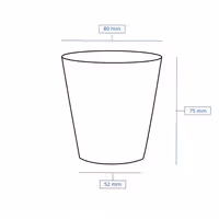 (1000 pcs) Reusable Lid - Transparent - fits 150ml Deli Cup Ø80