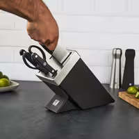 ZWILLING | GOURMET SharpBlock - önélező késblokk - 7 részes - fekete