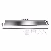 Inox postolje - inox - 1200x125x13 mm - kompatibilno sa serijom WVK, ASK, ADK, GSK, SSK, SSR, SSIE, WDR i WSR