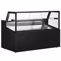 Serve Over Counter - 1580x910mm - double glazing - black front - LED lighting - capacity 230 litres