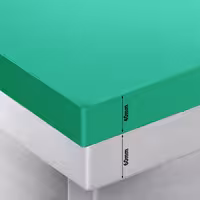Arbetskåp i rostfritt stål PREMIUM - 2000x700 mm - med 2 skjutdörrar - inkl. skärbräda grön