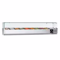 Stalviršio šaldoma vitrina PREMIUM - 1800x335 mm - 8x GN 1/4