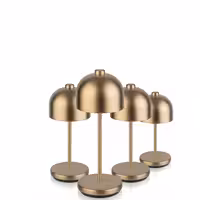 (4 adet) Şarj Edilebilir Masa Lambası - JOSEF MINI - 3 kademeli kısılabilir - Ø80x205mm - Champagner