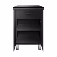 Lada kasowa TORONTO – 600 mm – czarny panel przedni – z czarnym blatem granitowym