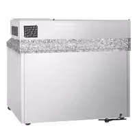 Commercial Pizza Prep Counter - Granite Top ECO - 1400x700mm - with 3 doors - incl. refrigerated topping unit - 6x GN 1/4