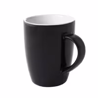 (6 kom) Colors - Šalica za kavu - 180 ml - Crna