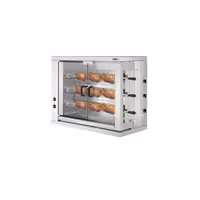 Electric Chicken Rotisserie Oven - 9kW - with 3 Skewers for up to 18 chickens