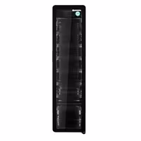 GASTRO-COOL | Rashladna vitrina za pića - 418 mm - 220 l - uski - s 1 staklena krilna vrata & LED osvjetljenjem - crni