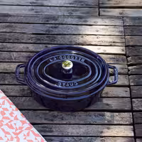 STAUB | LA COCOTTE - Kookpot - Ovaal - 330mm - Gietijzer - Donkerblauw