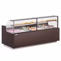 Serve Over Counter RIGA - 2620x990mm - with 4 doors - 2 shelves - capacity 275 litres