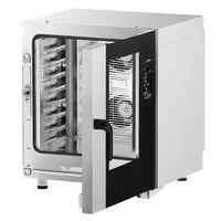 Commercial Electric Combi Oven - Digital Controls - 7x GN 1/1 - incl. Automatic washing system, Core temperature probe, Direct steam injection